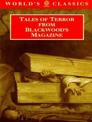 cover image of Tales of terror from Blackwood's Magazine